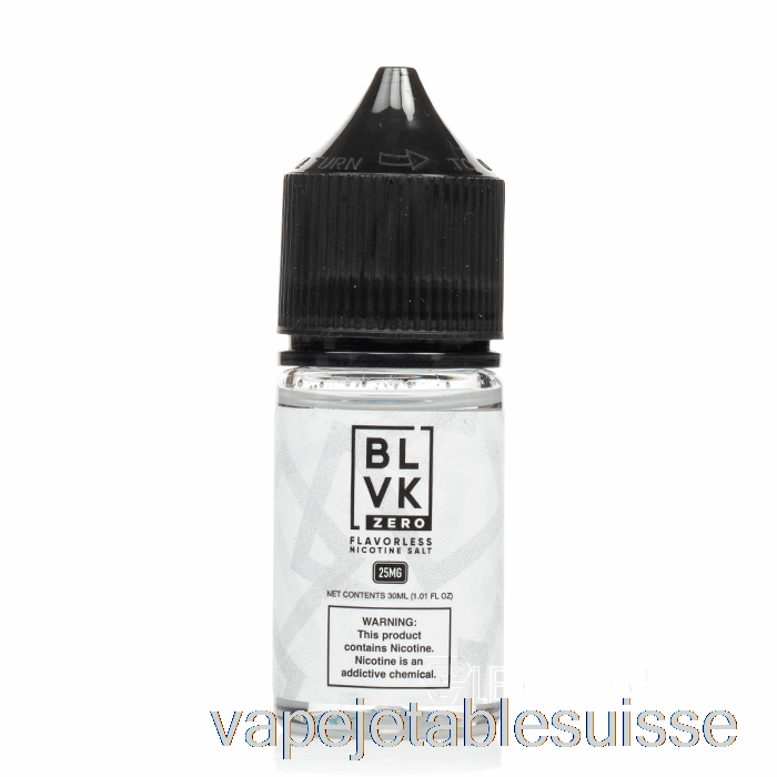 Vape Suisse Sans Saveur - Sel Blvk - 30ml 25mg